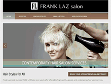 Tablet Screenshot of franklazsalon.com